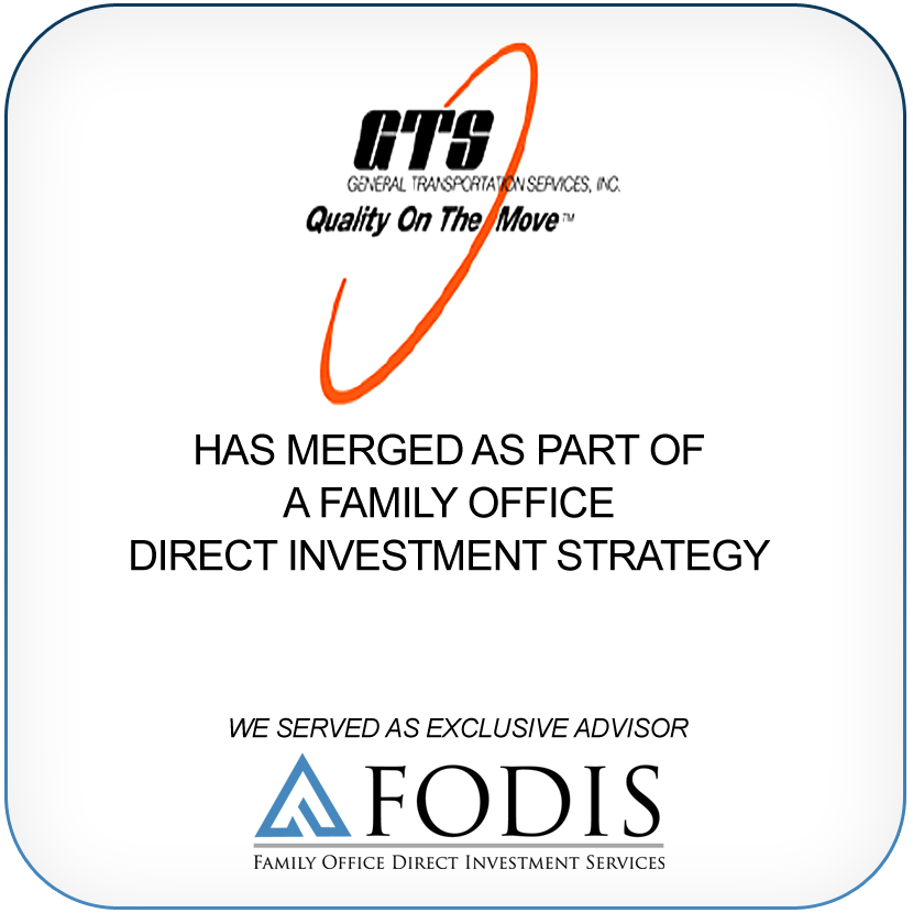 GTS has merged as part of a family office direct investment strategy